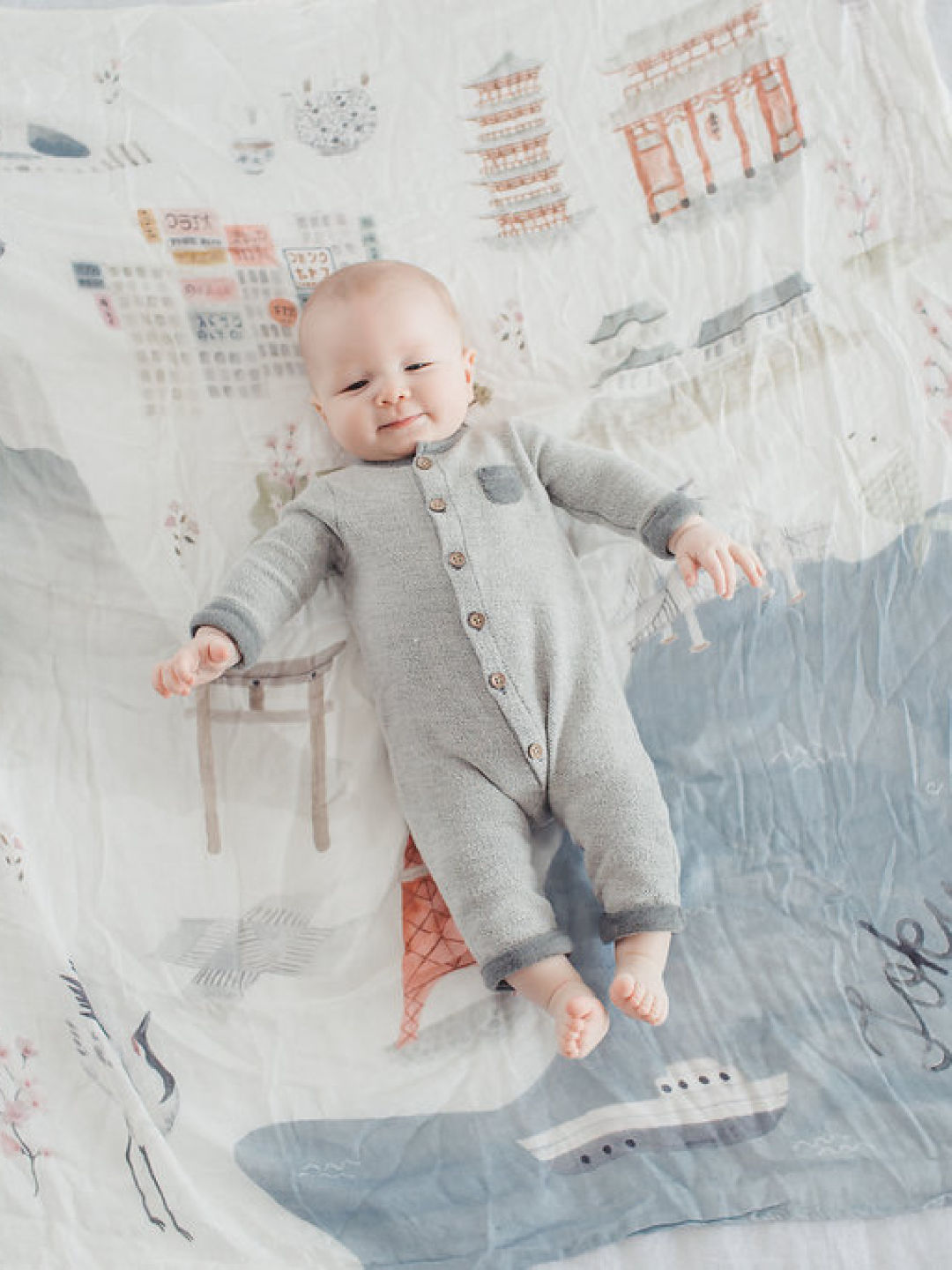 Lou Lou Lollipop Tokyo Muslin Swaddle edamama